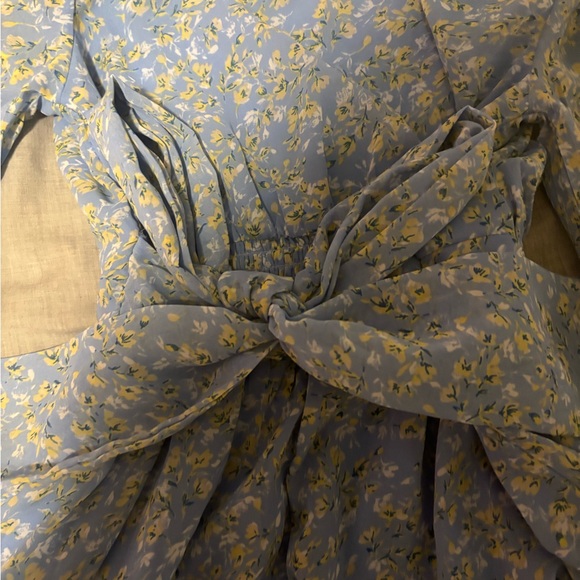 Jepra blue dress with bow. size xs - Picture 3 of 4